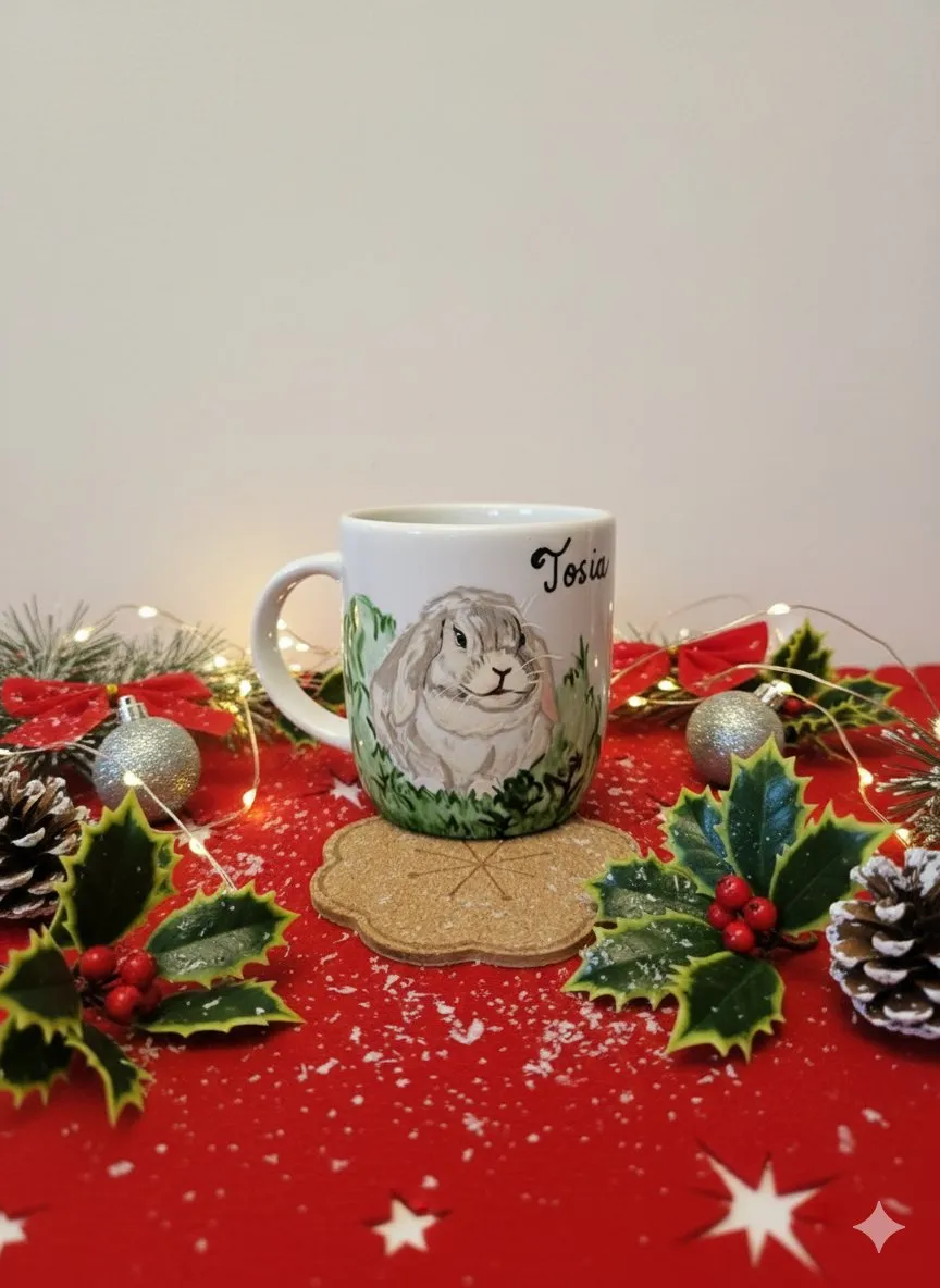 Królik Tosia — rękodzieło: porcelana
