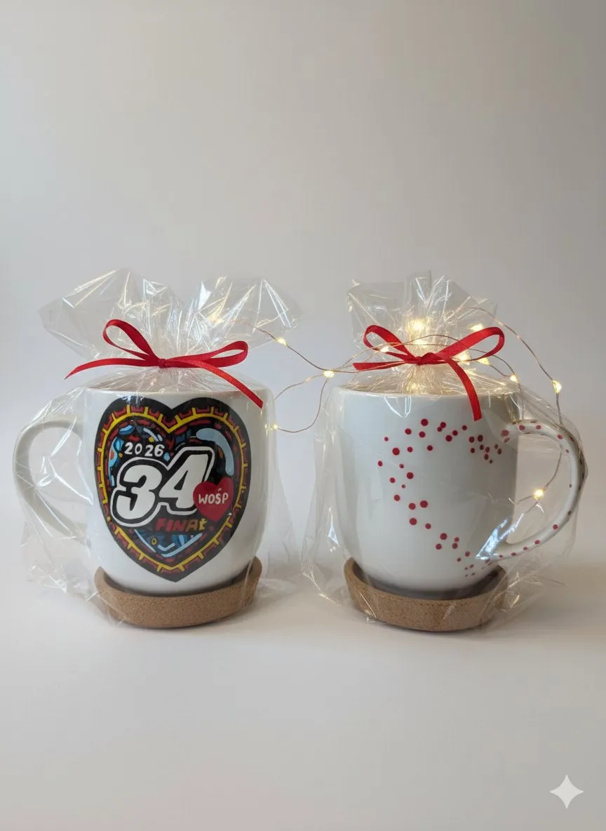 Kubki na finał WOŚP — rękodzieło: porcelana